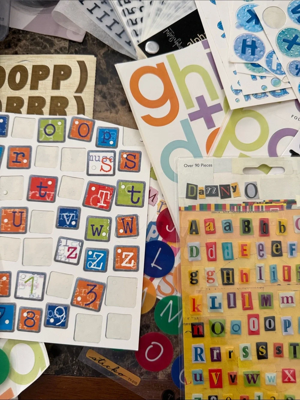 Misc Scrapbook Letters